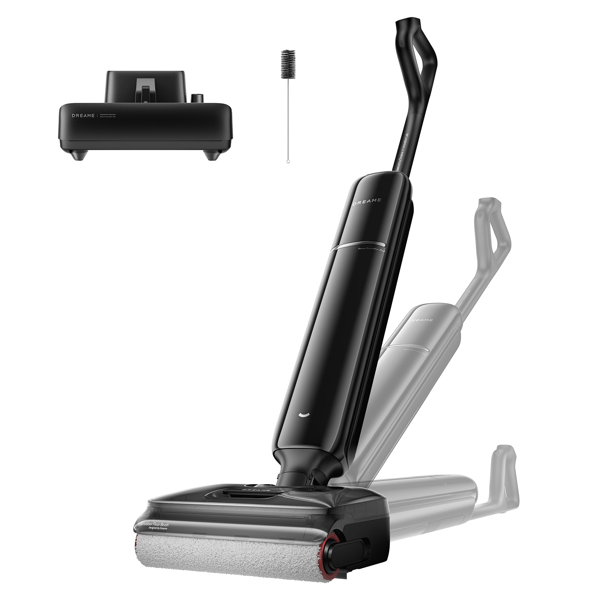DREAME T12 Pro-A Aspirapolvere Lavapavimenti, ultrasottile da 9,85 cm, aspirazione da 25 kPa, lavaggio a caldo a 95 °C, asciugatura a caldo a 95 °C, 0 grovigli e striature, leggero, autonomia di 60 min