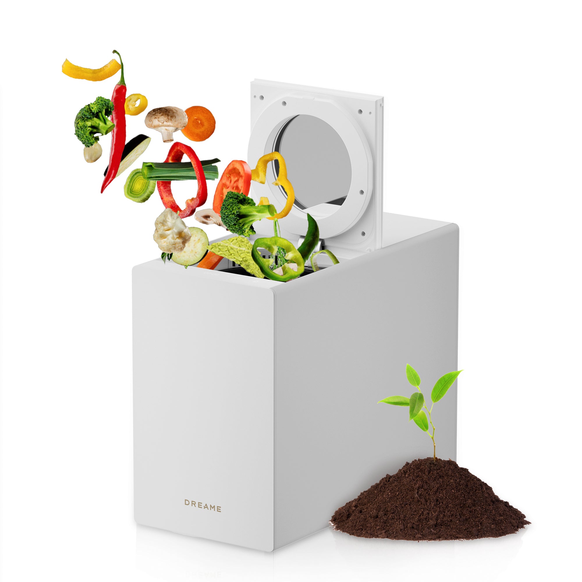 DREAME SF25 WiFi Tritarifiuti, Controllo Smart tramite App, Sistema tripla Lama, Filtro Carbone Lavabile, Controllo Odori, Capacità 2,5 L, Autopulizia ad Alta Temperatura, Design Compatto e Silenzioso